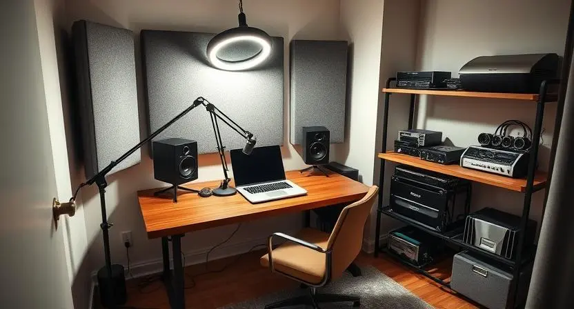 A compact bedroom studio with an efficient and organized layout